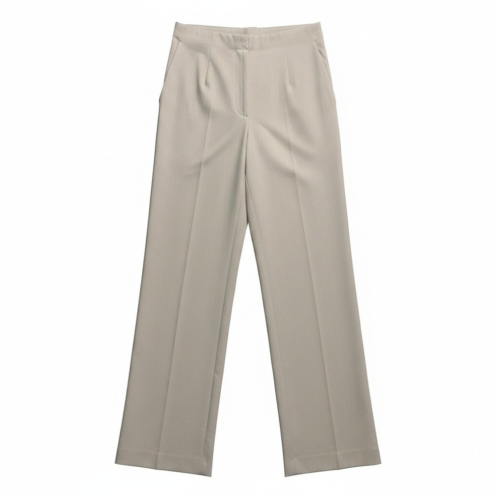 Dress Pants Rena Rowan 8 Womens Tan Vintage‎ Stretch Side Zip Straight Leg